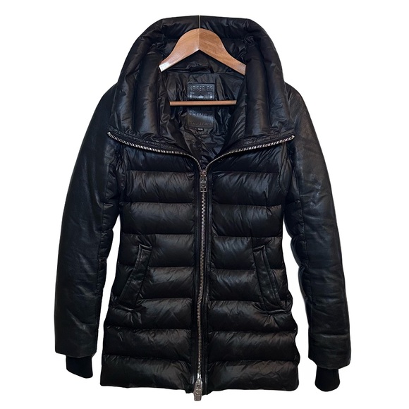 Nicole Benisti Jackets & Blazers - Nicole Benisti NB Series Black Lamb Leather Duck Down Puffer Coat XS